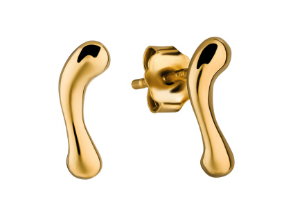 9469 Strieborné náušnice KAP GOLD MINI od OLIVIE.cz